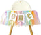 SYESQL Rainbow Birthday High Chair Banner - Girl 1st Highchair Banner, First Tutu