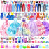 Doll Clothes and Accessories for 11.5 Inch Doll Dress Up Set with Wedding Gown, Fashion Dresses, Outfits, Shoes