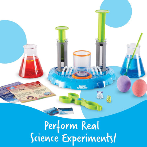 Learning Resources Beaker Creatures Liquid Reactor Super Lab, Ages 5+, 15 Pieces, STEM Science Exploration Toy Kit