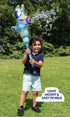 BLUEY Ballooble Bubble Machine, Huge Inflatable for Kids with Stand and 40oz Bubble Solution for Maximum Fun