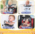 Baby Carseat Toy Black & White Rattle Spiral Hanging Activity Stroller Toy
