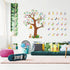 Zonon 3 Sheets Animal Alphabet and Numbers Tree Wall Decals, Learning ABC Letters Birds Numbers Peel and Stick Home