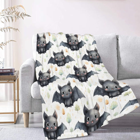 Halloween Bats Baby Blanket, Super Soft Swaddle, Cozy Receiving Blanket, Stroller Throw Blanket for Crib, 40x30 in for