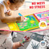2 Packs 3-5, 28 JoyCat Reusable Water Coloring Book for Toddlers Pages Alphabet & Number Tracing Magic Water Drawing