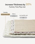 50" 47"x47" Tummy Fortella Extra Thick Baby Play Mat for Playpen, Snug Fit Playpen Mat, Machine Washable Foam Play Mat