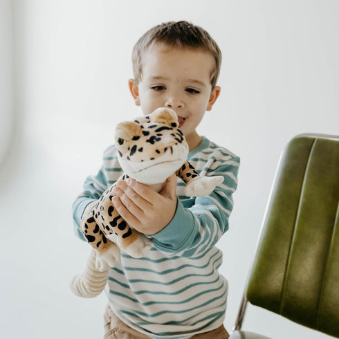 24 inches The Petting Zoo Leopard Gecko Stuffed Animal, Gifts for Kids, Wild Onez Zoo Animals, Leopard Gecko Plush Toy