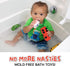 6 Car Combo Bath Toys for Babies and Toddlers - Mold Free, Non Squirting, BPA-Free, Safe Fun for 0-18 Months