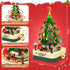 594 Set, Sets, Shemira PCS Christmas Tree Building Block Toy Rotating Christmas Music Box, Toy Building for Kids Boys