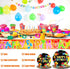 100 Pcs Building Block Party Supplies, Tableware Plates Napkins, Building Block Party Decoration for Birthday Party