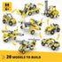 Engino- Creative Builder STEM Toys, 20 Multimodel Set, Educational Toys for Kids 6+, Engineering Kit, STEM Building Toys, Gift for Boys & Girls