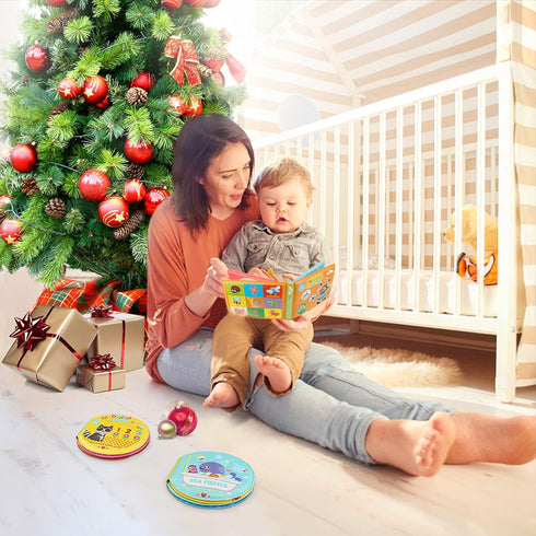 Baby Bath Toys, Nontoxic Bath Books for Babies Bath Time, Bathtub Toys for Toddlers 6 to 18 Months, Soft Educational