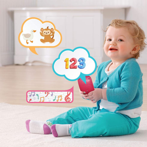 15 1-Year-Old My First Smartphone Cell Phone Baby Toy, for Toddlers and Young Children Unique Buttons and Functions