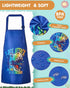 Lictin 2 Pack Kids Apron for Boys Girls for Cooking, Waterproof Art Apron with Pockets for Kids Painting Cooking Baking