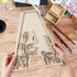 12 Inch Layered Large Wooden Letters for Wall Decor, Flowered Paintable Wooden Nursery Letters for Crafts Wood Alphabet