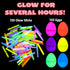 72 72 JOYIN Pcs Easter Eggs with Mini Glow Sticks for Kids Glow-In-The-Dark Basket Stuffers Fillers Gift, Easter Egg