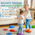 OUTREE Stepping Stones for Kids, 6 Pcs Balance Training and Sensory Coordination Stones