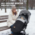Bemece Warm Bunting Bag, Universal Winter Stroller Cover with Zip, Windproof Stroller footmuff for Baby Buggies