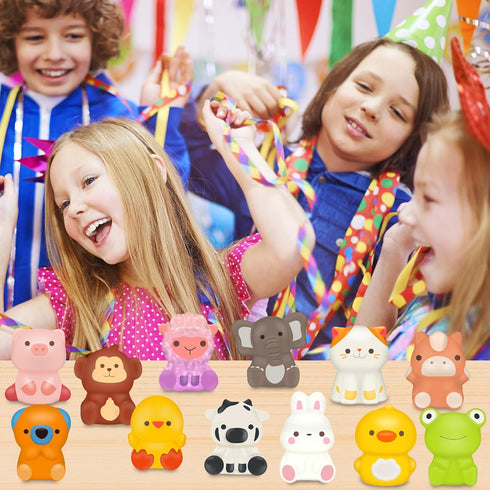 Party Favors for Kids, 24PCS Animal Squishy Toys, Goodie Bag Stuffers, Birthday Gifts for Boys & Girls