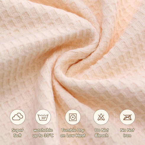 Miracle Baby 35.4"x35.4" Car Seat Swaddle Blanket for Babies, Waffle Carseat Swaddle Blanket for Infants Newborn
