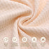 Miracle Baby 35.4"x35.4" Car Seat Swaddle Blanket for Babies, Waffle Carseat Swaddle Blanket for Infants Newborn