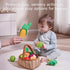 Set 3 6 9 12 TUMAMA Plush Veggie Basket Play Stuffed Vegetable Toys, Baby Toys for Months, Pretend Play Food Sensory