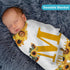 CusCosCes Ships Next Day, Personalized Baby Blanket Custom Baby Blanket for Girls Boys Sunflower Baby Name Blanket