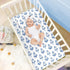 EtherSpher 28" 52" Blue Missiles Cooling Baby Crib Mattress x Absorbent Crib Bumper Pads for Baby&Toddler