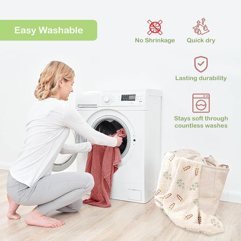100% 3 Pack 38x40 Inch) Organic Cotton Muslin Baby Blanket - Breathable Swaddle, Hypoallergenic Double-Layer, Versatile