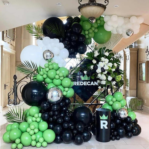 KALOR Lime Green Balloons, 100 Pcs 5 Inch Mini Matte Latex Balloons for Birthday Decoration, Wedding Party
