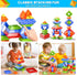 Doloowee 30 Pcs Montessori Stacking Toys for Toddlers 1-5, Building Blocks Educational Gift for Christmas Stocking