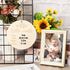 THSLSFX 6 Inch Baby Announcement Sign, Hello World Newborn Sign with Marker Pen and Ink Pad for Baby Shower Hand