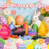 Aesinos 18PCS 3D 3D 3D 3D (18PCS) Printed Dragon Eggs with Dragon Inside Easter Eggs Printed Dragon Easter Toys Mystery