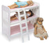 Badger Basket Triple Doll Bunk Bed with Ladder, Bedding, Personalization Kit for 20 inch Dolls - Pink Gingham