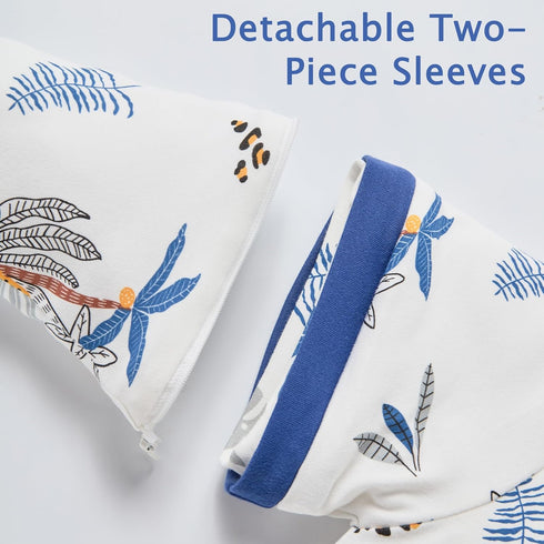 HEDSYOUHH 2.5 Tog Winter Sleep Sack with Feet for Baby/Toddler, Sleeping Bag with Legs & Detachable Sleeves