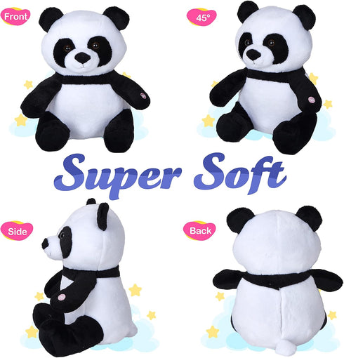 12'' WEWILL BSTAOFY Light up Panda Stuffed Animal LED Panda Bear Soft Plush Toys Glow in Dark Bedtime Companion