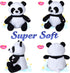 12'' WEWILL BSTAOFY Light up Panda Stuffed Animal LED Panda Bear Soft Plush Toys Glow in Dark Bedtime Companion