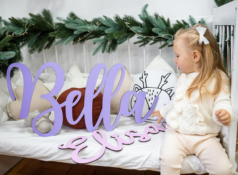 Wooden Name Signs for Nursery Custom Baby Name Sign for Wall Name Signs Personalized Custom Name Sign for Nursery Name