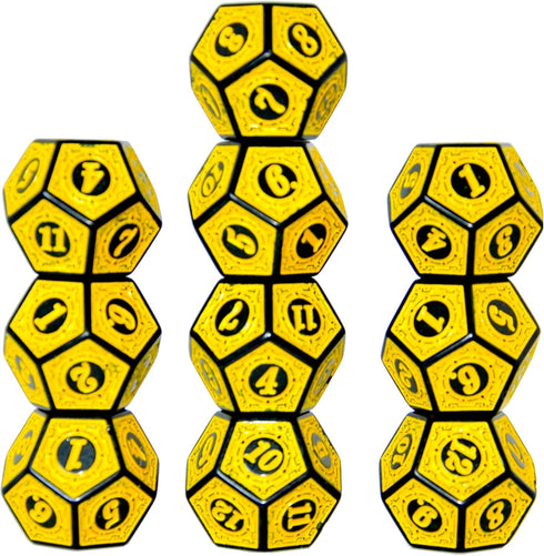 10-Pack D6 12 D12 (D12, SmartDealsPro Six Sides Sided Dice Die for DND Dungeons and Dragons MTG PRG Wow Table Game Math