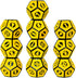 10-Pack D6 12 D12 (D12, SmartDealsPro Six Sides Sided Dice Die for DND Dungeons and Dragons MTG PRG Wow Table Game Math