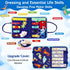 Esjay Toddler Busy Board Montessori Toys for Boys, Sensory Book Educational Activities for Learning Fine Motor Skills