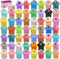 FJAZUFSA 54 Pack Butter Slime Toy kit, Super Soft and Non-Sticky,Very Suitable Birthday