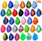 Navoxa 32pcs 3D Printed Dragon Eggs, 3D Dragon Eggs with Dragon Inside,Prefilled Easter