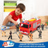 HAPTIME 8 Pieces Firefighter Action Figures, Fireman Toys for 3-7 Year Old Boys, 4-Inch Toy Figure & Playsets