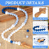 DGB Communion Silicone Baby Rosary with Cross, Baptism Gift Baby Rosary Teether for Boy Girl Kids, My First Rosary