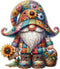 Wooden Jigsaw Puzzles, Gnome Wooden Puzzles for Adults, Unique Shape Medium 10.3"x11.8" with Exquisite Box