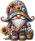 Wooden Jigsaw Puzzles, Gnome Wooden Puzzles for Adults, Unique Shape Medium 10.3"x11.8" with Exquisite Box