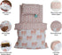 Set 3 Trade Star Beautiful Baby Crib Bedding with Yard Super Soft Natural Dies Cotton Fabric for Baby Room Decor
