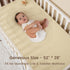 2 Pack 100% Set, 28x52 Inch david's kids Muslin Crib Sheets for Boys Girls, Cotton Soft Breathable Fitted Baby Sheet
