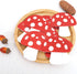 Agkvw Mushroom Garland - Red Glitter Mushroom Banner, Woodland Party Decor, Mushroom Theme Birthday Decorations, Fairy