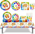 45PCS Art Paint Party Supplies, LIYDE Decorations for 8, Disposable Tableware Include Plates Cups Napkins Tablecloth
